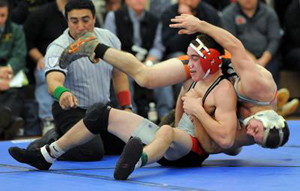 Vincent DePrez, shown here on the left versus Phoenix's Nick Tighe